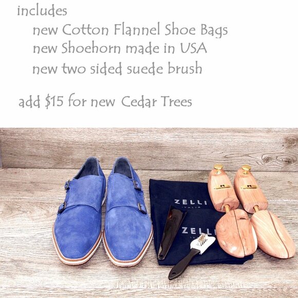 * NIB * $495 Nordstrom ZELLI Italia Legerra 9 M Goatskin Suede * add $15 Trees main image 4